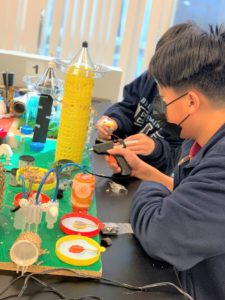 Engineering students building a Future City